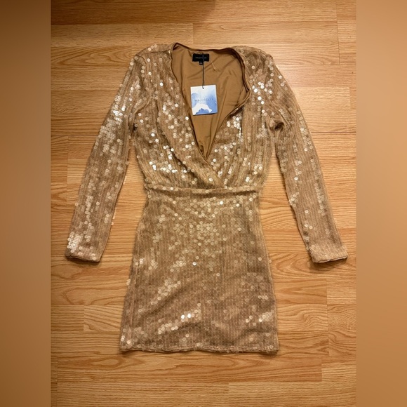 Majorelle Claudina Mini Dress Blush Nude NWT Sz Small - Picture 2 of 6